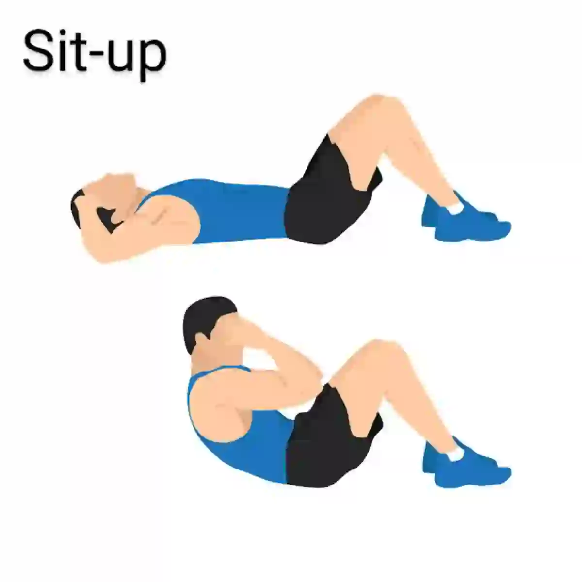 How to do a Sit-up. Lie down on your back, with your feet on the floor, knees bent. Place your hands on either side of your head in a comfortable position. Bend your hips and waist to raise your body off the ground. Lower your body back to the ground into the starting position. Repeat.